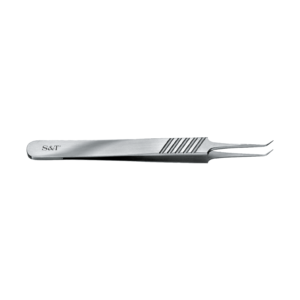 S&T MIKROPINCETT MED PLATTA HANDTAG CLASSIC LINE VINKLAD 45º 11 CM