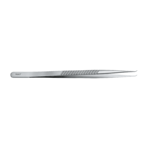 S&T SPECIALPINCETT BANIS MED PLATTA HANDTAG CLASSIC LINE VINKLAD 40° 18 CM